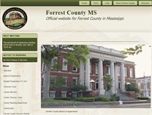 Tablet Screenshot of forrestcountyms.us